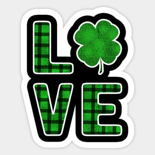 St. Patricks Day Love for a Festive Fan Sticker